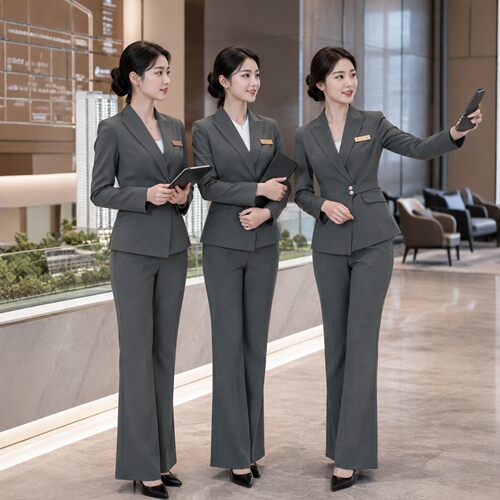 案场客服工作服职业气质西服