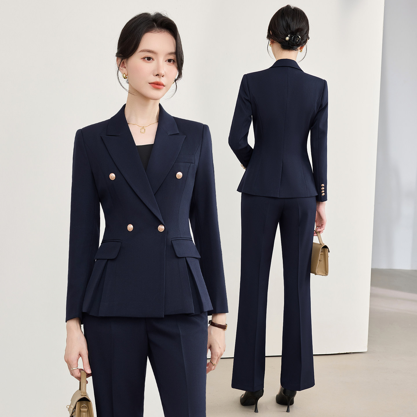 西装套装女职业女装2026新款高级感端庄大气时髦收腰气质工作服秋
