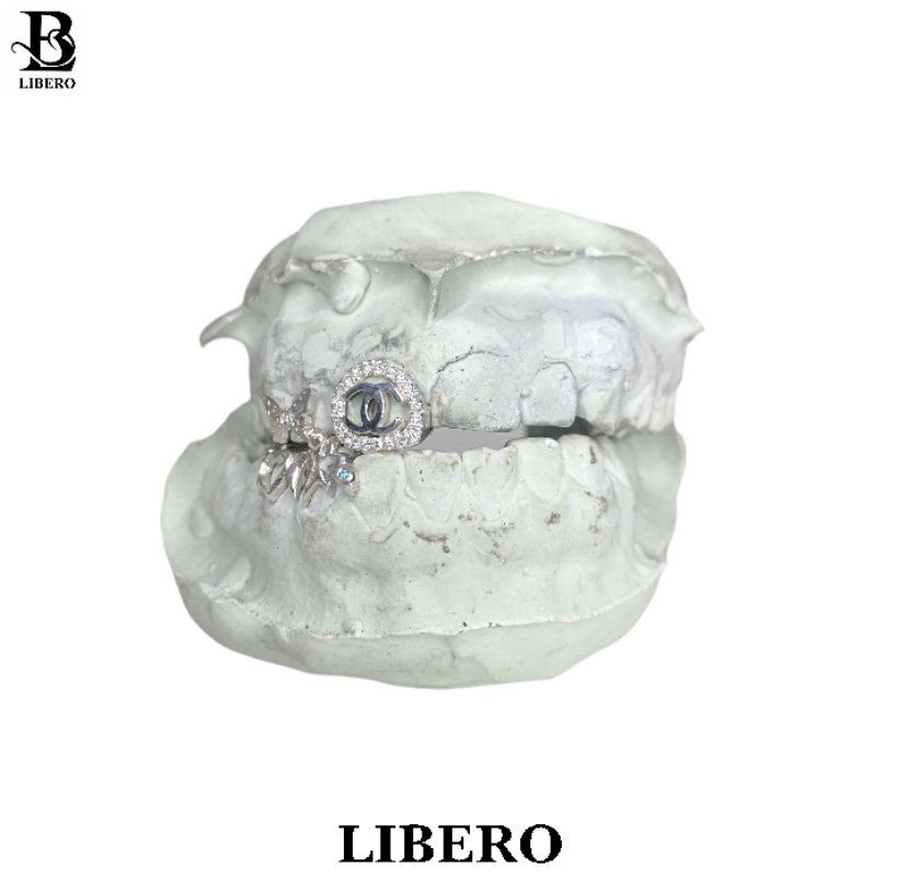 LIBERO小香风蝴蝶爱心五角星套装牙套定制设计 butterfly grillz