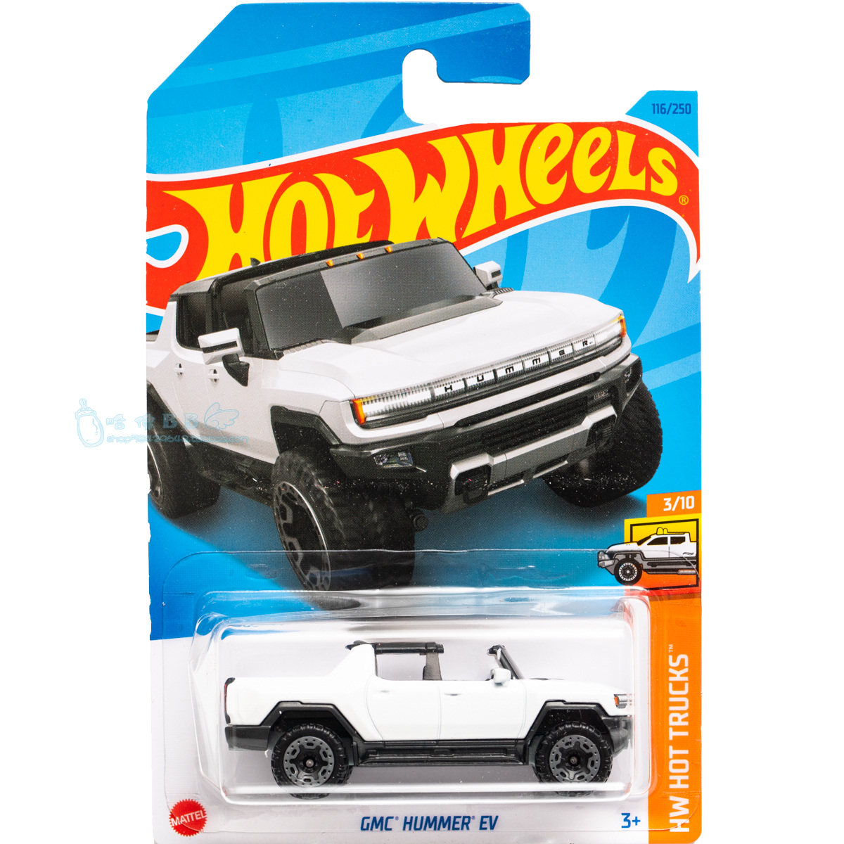 风火轮小跑车玩具模型男孩礼物116号 gmc hummer ev 悍马 白色