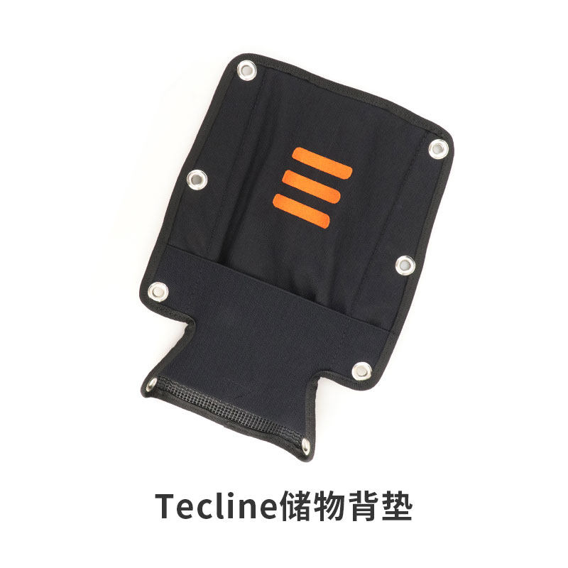 波兰Tecline 技术潜水BC背飞背板软垫背垫带置物口袋潜水背飞配件