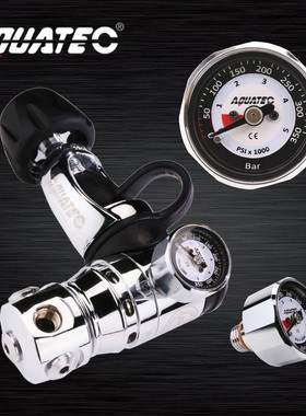 AQUATEC 技潜迷你压力表减压瓶MINI气压表铁表残压表专业潜水单表