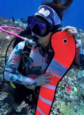 三潜社 花园鳗象拔潜水smb可爱卡通水肺潜水信号浮力象拔浮标