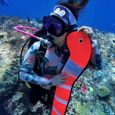 三潜社 花园鳗象拔潜水smb可爱卡通水肺潜水信号浮力象拔浮标