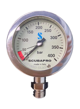 Scubapro TECH GAUGE 52mm/63mm金属压力表头高压管TP HOSE 15CM