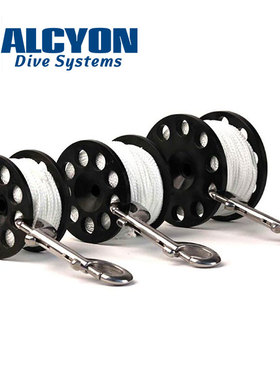 现货Halcyon潜水象拔线轮DefenderPro 30M46米线轴带易握手柄技潜