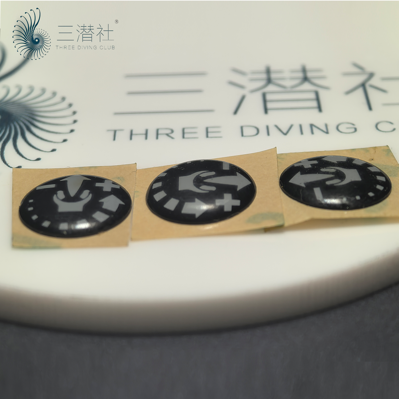 scubapro二级头阻抗拨杆标识贴