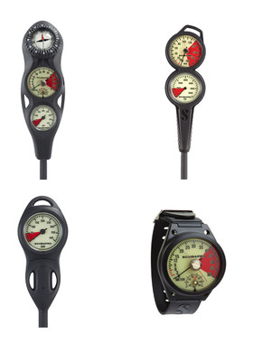 SCUBAPRO SPG单表铁表压力表残压表高压管两联三联表记度器gauge