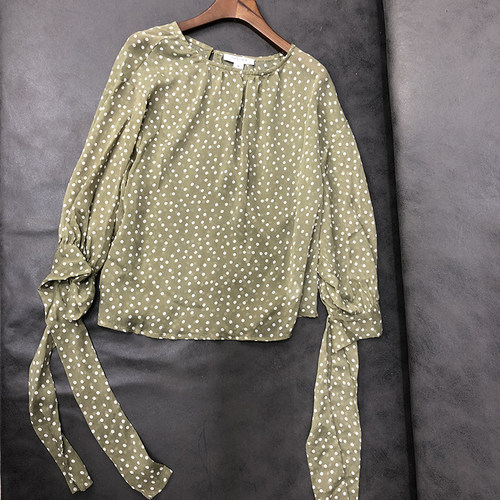 新款长袖时尚雪纺宽松上衣女装