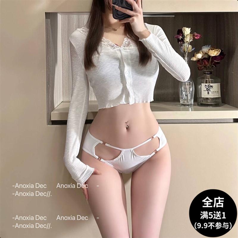DEC骄纵小蛮腰 内裤女纯棉裆舒适性感低腰镂空透气内裤女2024新款