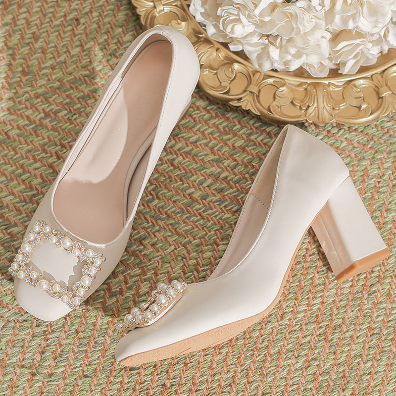 大码小码，脚胖宽粗跟高跟鞋