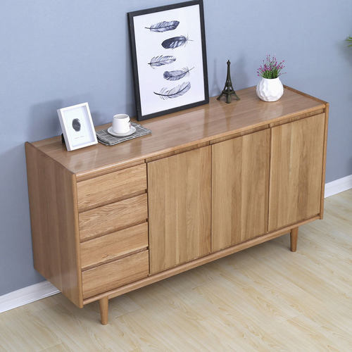 餐厅两用白橡木储物柜