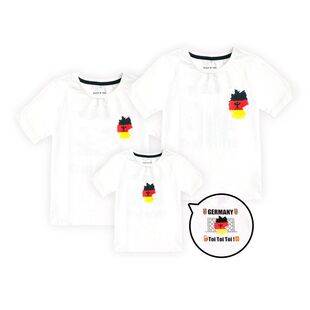 比利时夏装 世界杯2023球队短袖 装 全家纯棉亲子装 一家T恤三口 新款