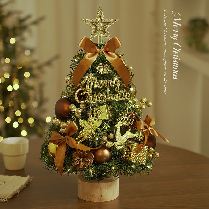 【工厂】小型圣诞树桌面diy摆件