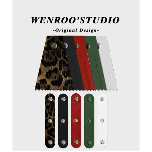 WENROO玛丽珍单鞋流苏扣带配件