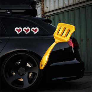 金铲铲之战心之钢车贴个性 饰贴画有钢玩钢没钢侧窗车贴 电动头盔装