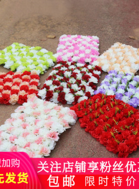 包邮婚庆道具56头大丽花排花拱门花墙仿真路引花排绢花婚礼背景墙