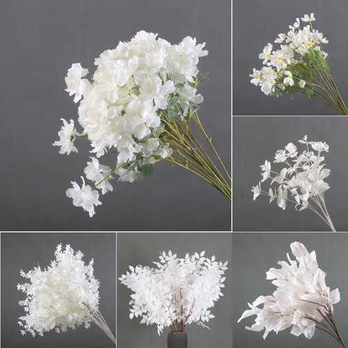 仿真花艺白色系列婚庆道具