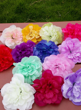 婚庆DIY仿真玫瑰大丽花头绣球绢花路引花墙排花拱门装饰用品道具