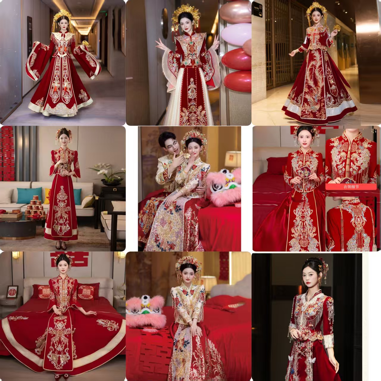 高端中式秀禾新娘婚服租赁