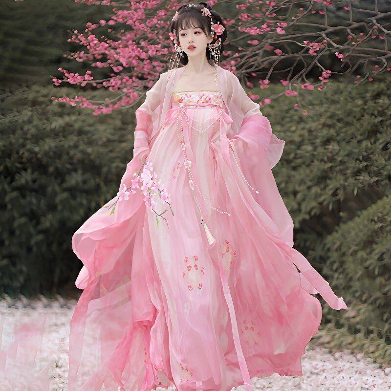 汉服少女花神齐胸襦裙大袖款出租