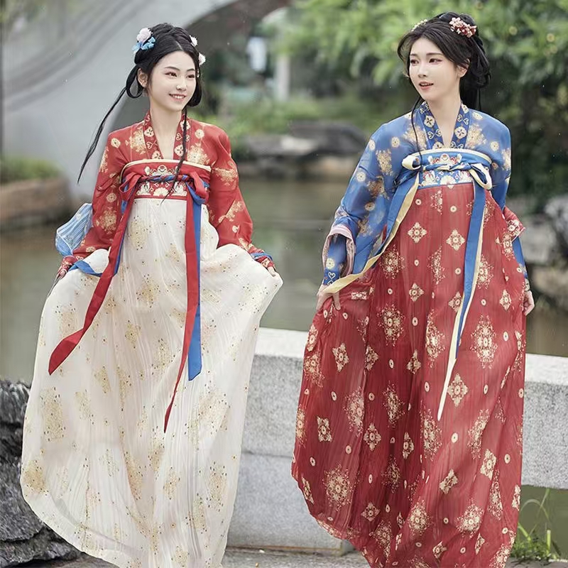 唐宫芳华汉服女大码胖MM刺绣出租