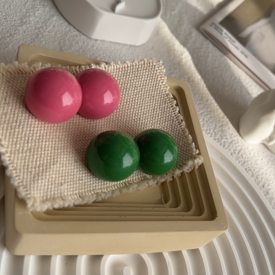 时髦精必入博主BV绿925耳钉