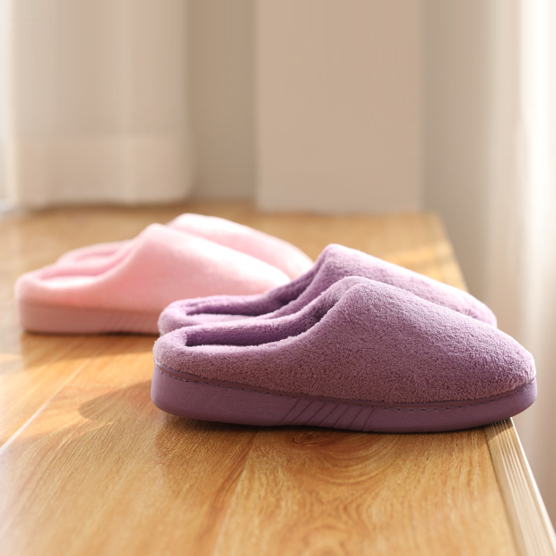 踩屎感棉拖鞋女厚底慢回弹记忆棉防滑居家室内保暖大码月子鞋秋冬