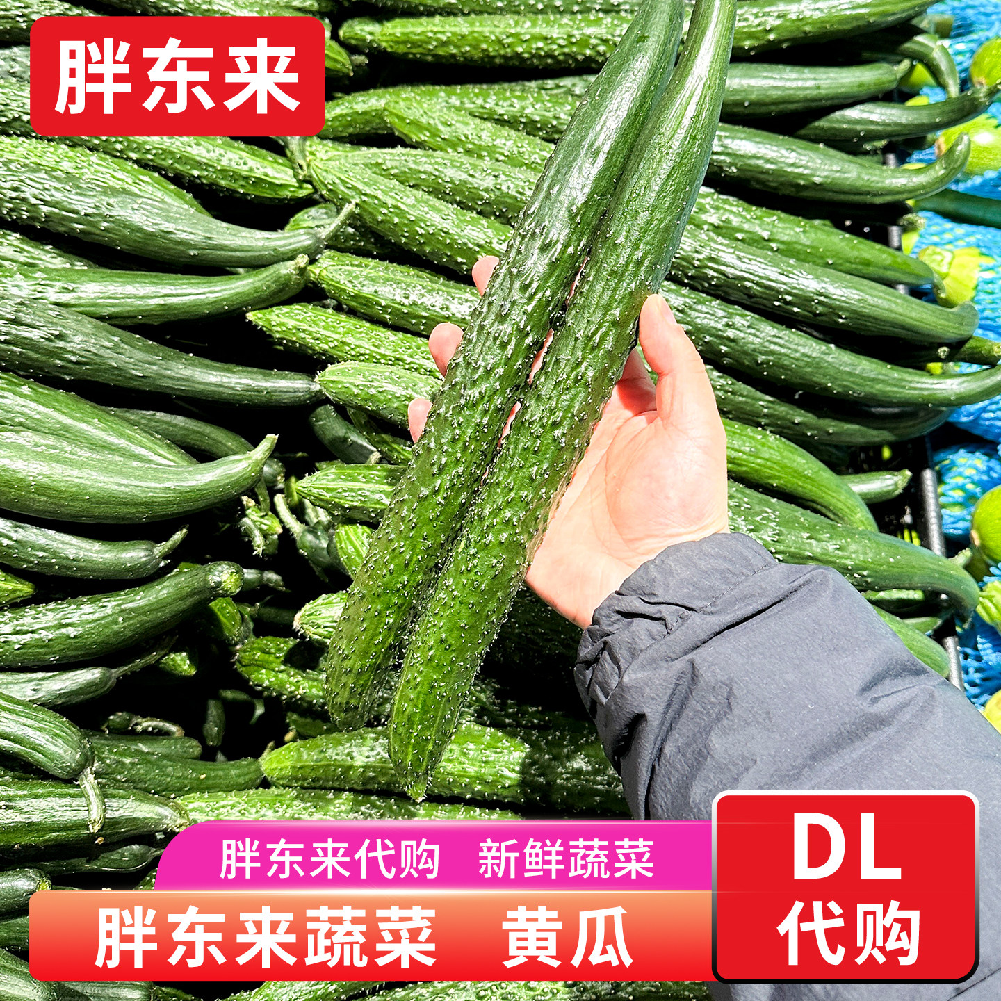 胖东来蔬菜 定向种植黄瓜新鲜 带刺黄瓜青瓜生吃脆甜 正品代购