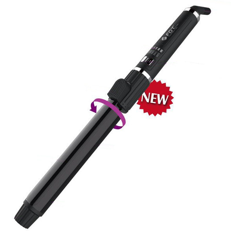 卷发棒360度旋转手柄卷发器140℃~220℃调温电卷棒FBT卷发棒