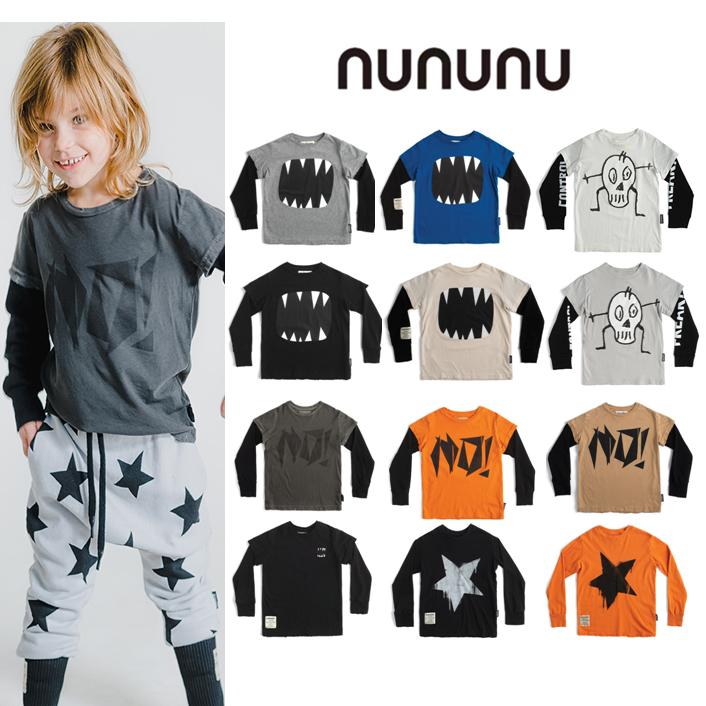 【鬼母】现货 正品授权 NUNUNU 22秋冬 长袖tee 不退可换码数
