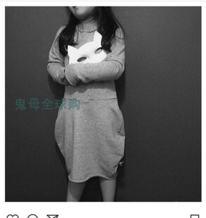 【鬼母】18/24M,2/3Y,3/4Y,nununu 卫衣连衣裙 特价不退换