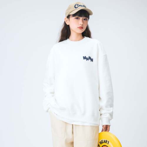 2026秋季新款潮流纯色印花休闲圆领套头卫衣男女同款