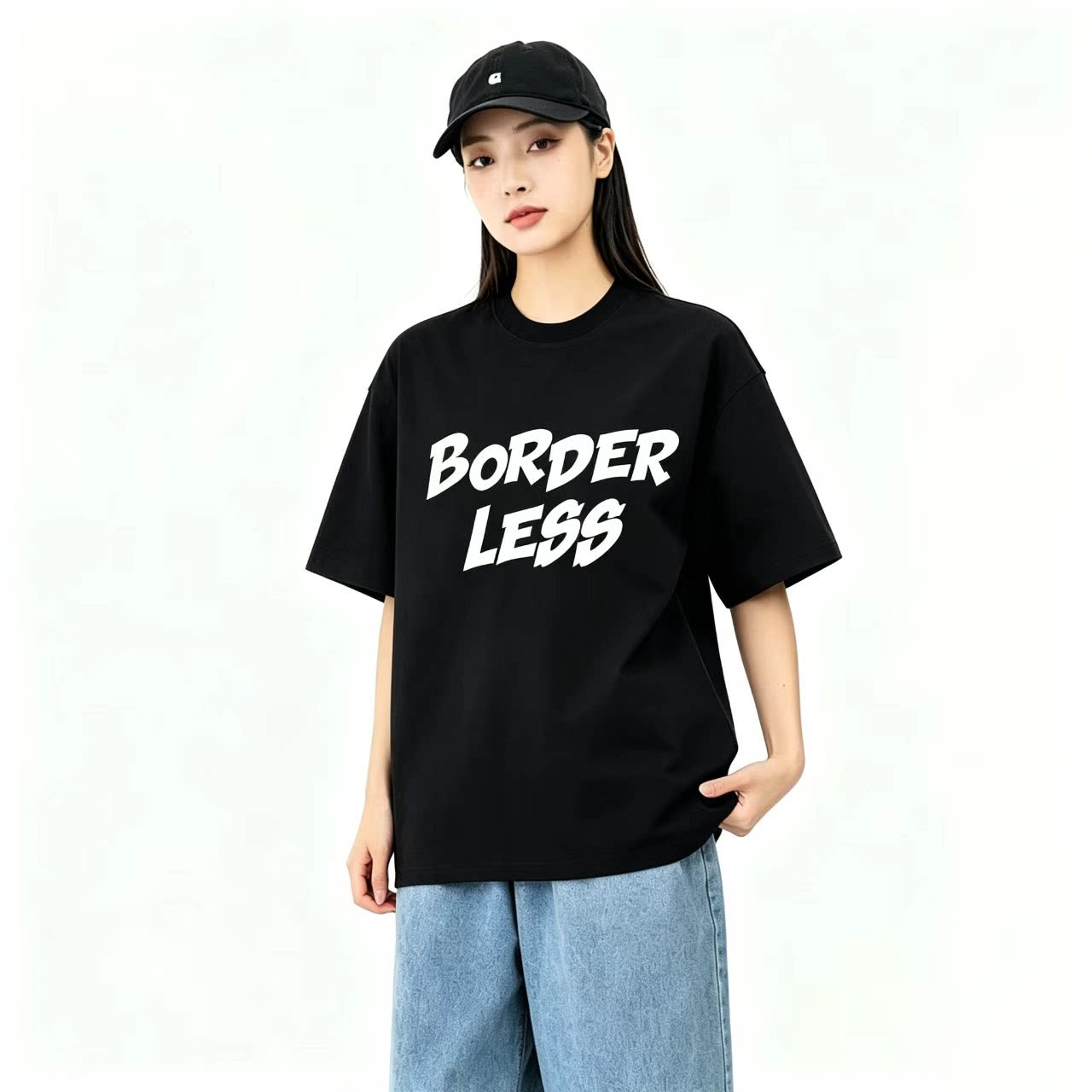 BDLS工作室纯棉印花短袖T恤男图片