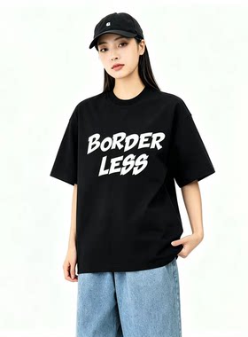 BDLS工作室纯棉印花短袖T恤男