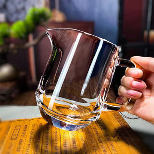 原矿水晶公道杯子耐高温分茶器家用茶具茶杯高档送礼