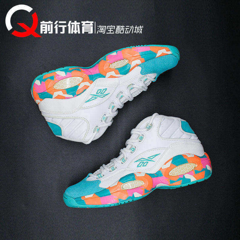 锐步男复古篮球鞋中帮艾佛森