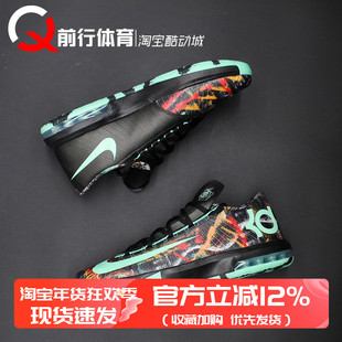 Nike KD VI All-Star杜兰特6黑绿夜光全明星低帮篮球鞋FQ8356-900