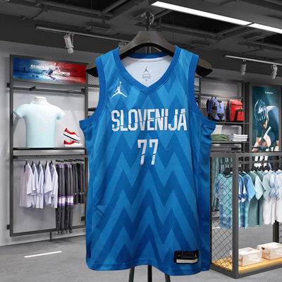 2023世界杯欧锦赛斯洛文尼亚77号卢卡 东契奇球衣国家队篮球服SW