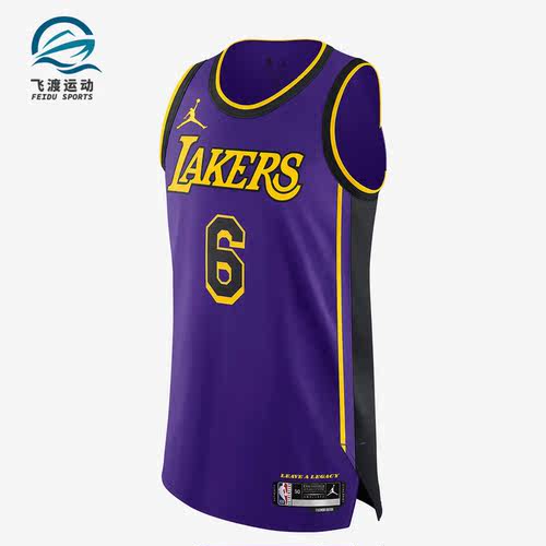 Nike/耐克正品Air Jordan男子洛杉矶湖人队球衣DQ0149-505