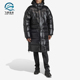 防风休闲羽绒服IR7135 三叶草男子保暖长款 Adidas 阿迪达斯正品