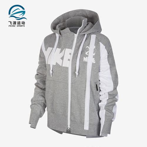Nike/耐克正品x Sacai联名女子时尚双拉链连帽卫衣CD6303-063