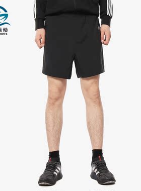 Adidas/阿迪达斯正品 OWN THE RUN SHO 男子休闲五分短裤DX9701