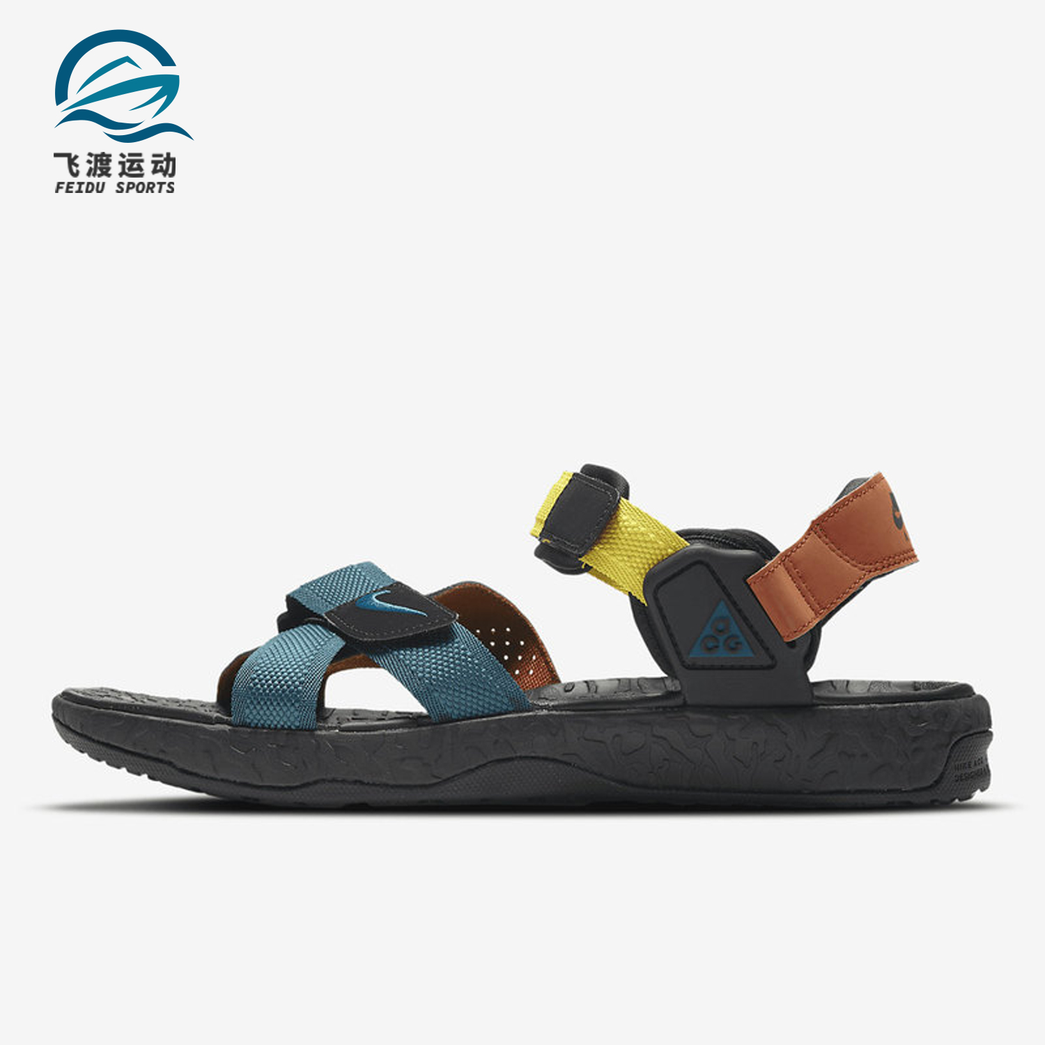 Nike/耐克正品夏新款户外沙滩运动休闲男女魔术贴凉鞋 DC9093-300