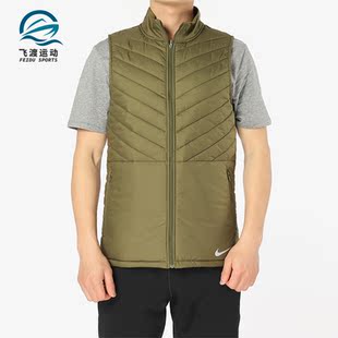 Nike/耐克正品棉茄克男运动保暖棉服马甲防风背心 AH0547-395