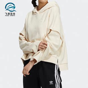 连帽卫衣 Adidas 可拆卸衣袖 三叶草女子时尚 HC6605 阿迪达斯正品