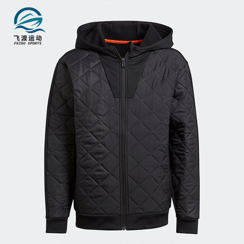 Adidas/阿迪达斯正品冬季大童休闲保暖透气连帽外套 HM2061