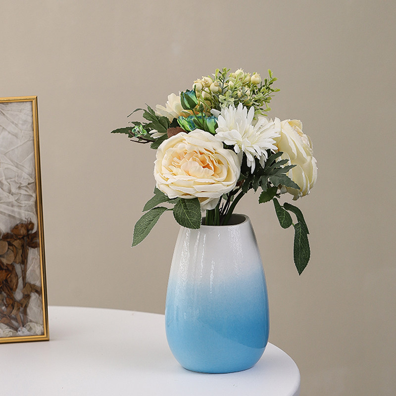 现代中式创意陶瓷花瓶客厅家居花插花器样板房酒柜软装饰品摆件,家居饰品,花瓶,淘宝优惠券,粉丝福利购,淘宝优惠卷