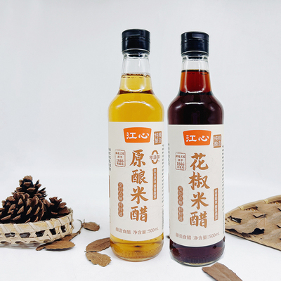 江心零添加玻璃瓶花椒温州米醋
