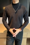 双面绒德绒长袖t恤男士半高领内搭弹力修身体恤打底衫CT6617-P40，男装T恤，星座197